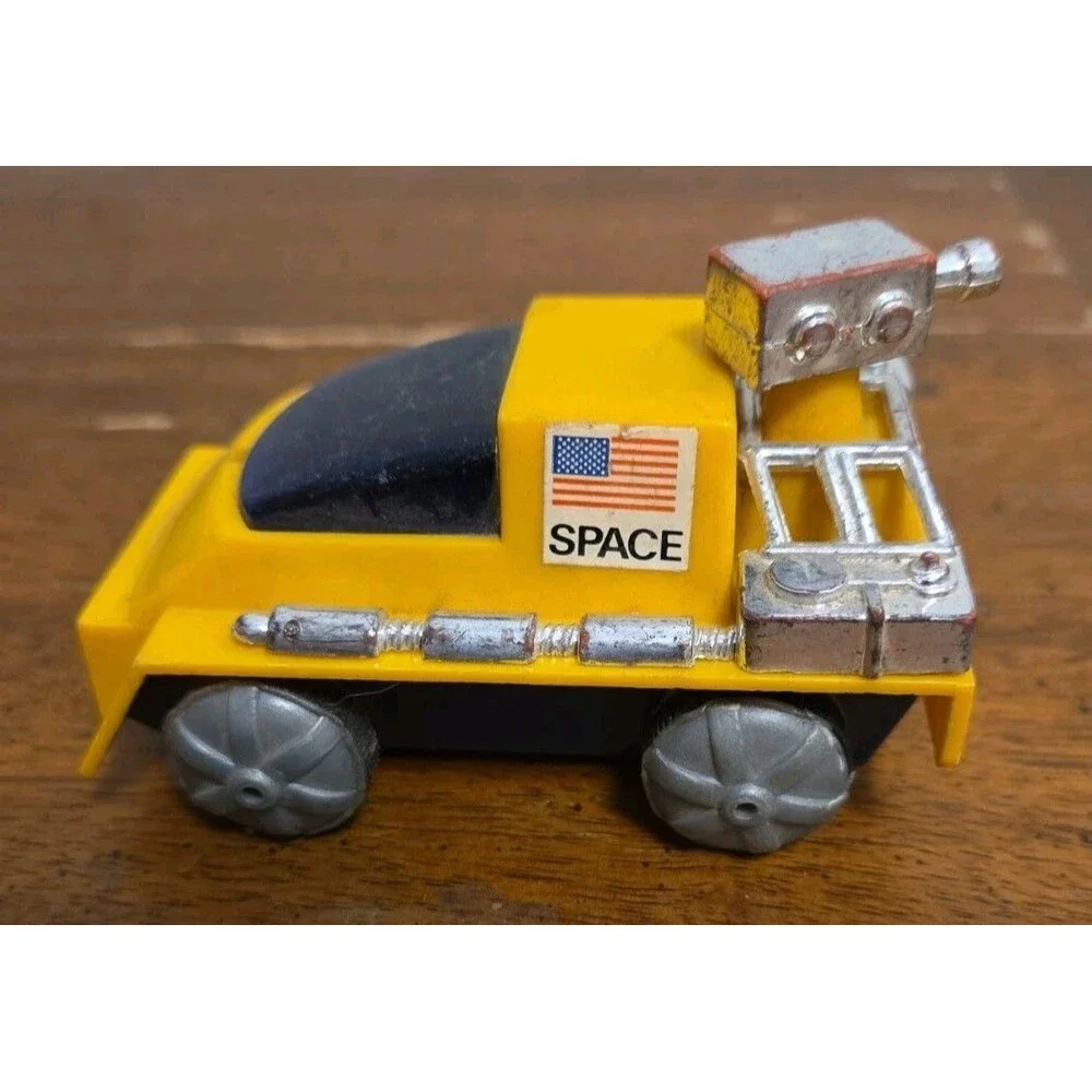 NASA Space Vehicle Slo-Mobile Friction Car G L J Toy Co Hong Kong 1970s Vintage